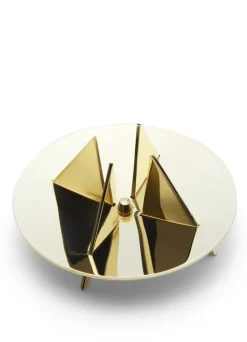 Skultuna Festivitas ljushållare, polerad mässing