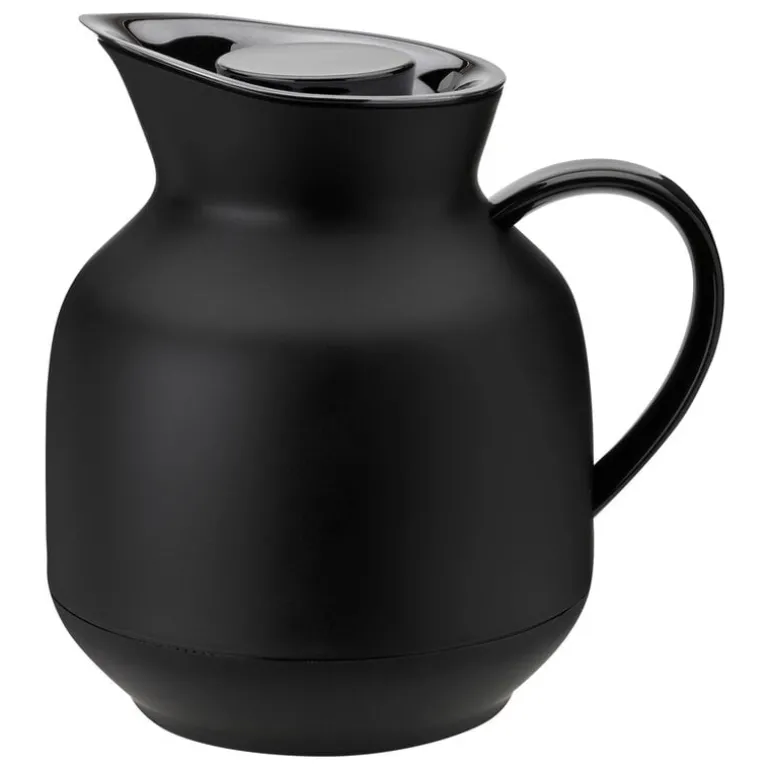 Stelton Amphora vakuumkanna för te, 1 L, mjuk svart