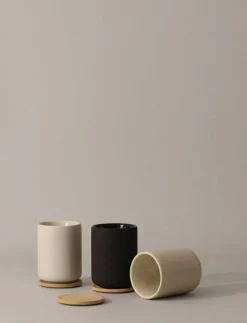 Stelton Theo termosmugg med fat, 0,25 l, sand