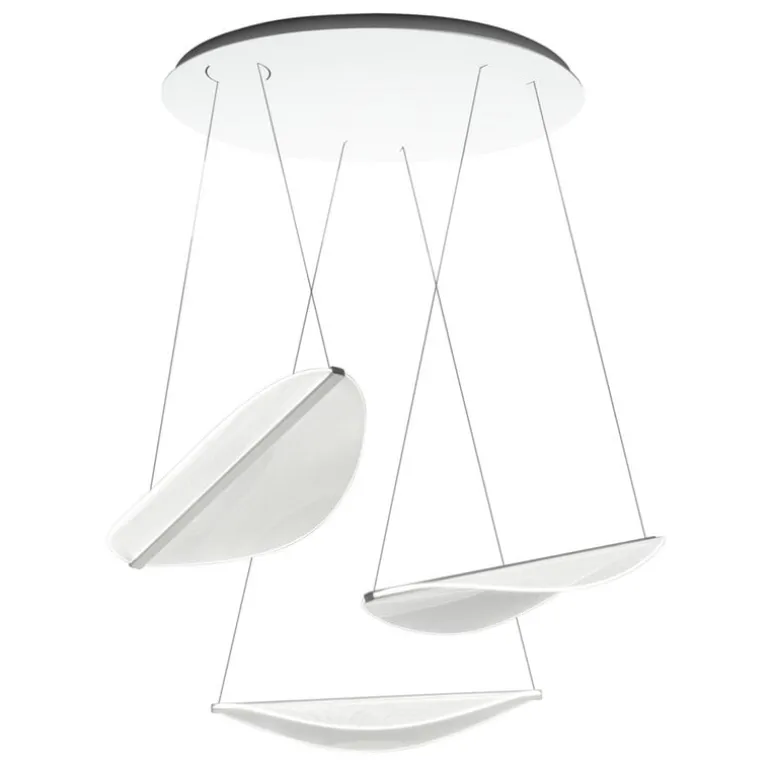 Stilnovo Diphy 3 källor pendellampa, DALI, vit