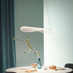 Stilnovo Diphy pendel, 54 cm, fasad, vit