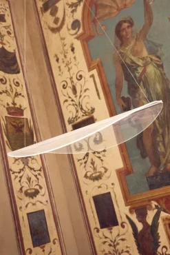 Stilnovo Diphy pendellampa, 76 cm, DALI, vit