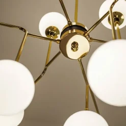 Stilnovo Galassia 12 pendel, guld - vit