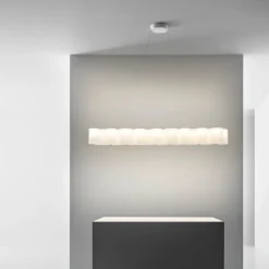 Stilnovo Honey pendel, 139 cm, vit