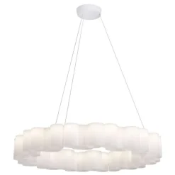 Stilnovo Honey pendellampa, rund, 110 cm, vit