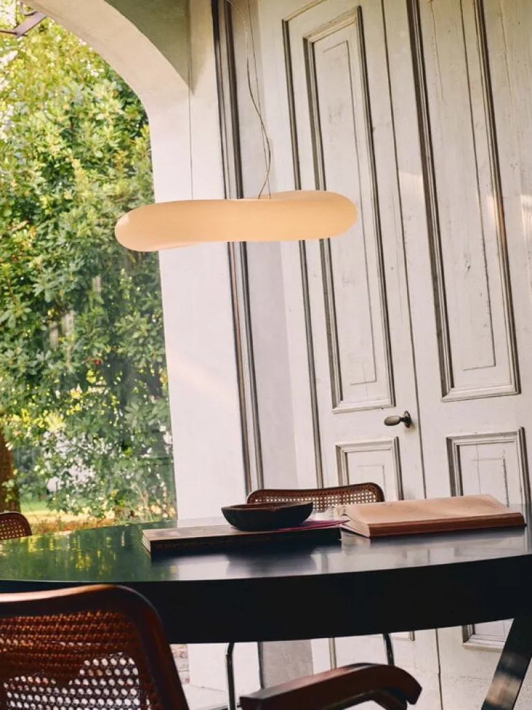 Stilnovo Mr. Magoo pendel, 76 cm, DALI, vit