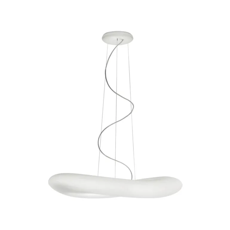 Stilnovo Mr. Magoo pendellampa, 76 cm, fasad, vit