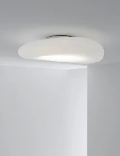 Stilnovo Mr. Magoo taklampa, 52 cm, vit