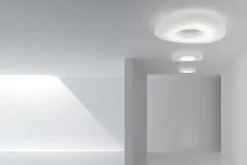 Stilnovo Mr. Magoo taklampa, 52 cm, vit