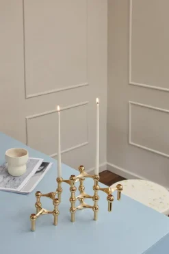 STOFF Copenhagen STOFF Nagel ljushållare, 3-pack, mässing