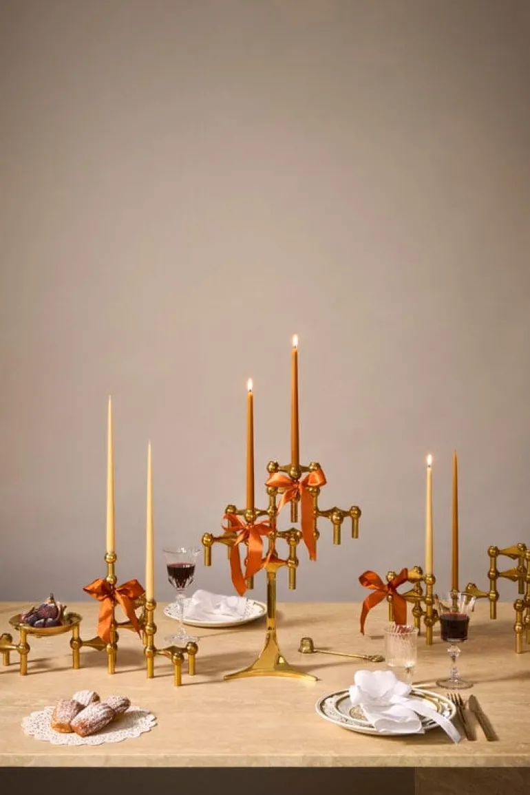 STOFF Copenhagen STOFF Nagel ljushållare, 3-pack, mässing