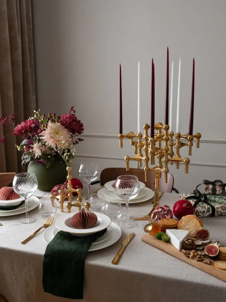 STOFF Copenhagen STOFF Nagel ljushållare, 3-pack, mässing