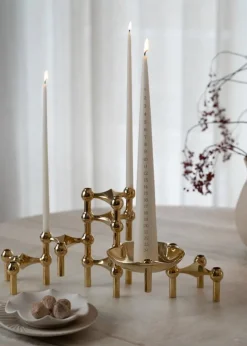 STOFF Copenhagen STOFF Nagel ljushållare, 3-pack, mässing