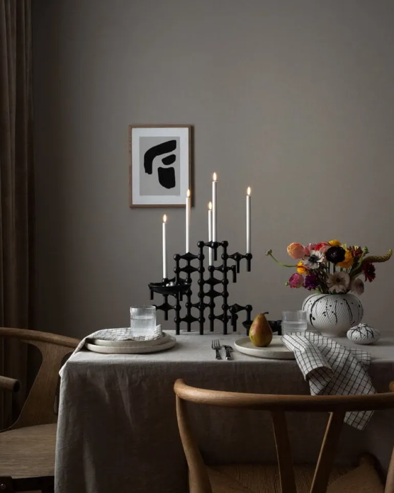 STOFF Copenhagen STOFF Nagel ljushållare, mattsvart