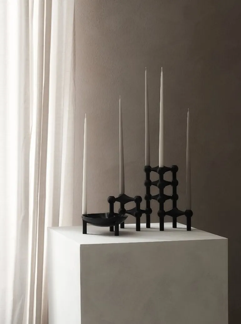 STOFF Copenhagen STOFF Nagel ljushållare, mattsvart