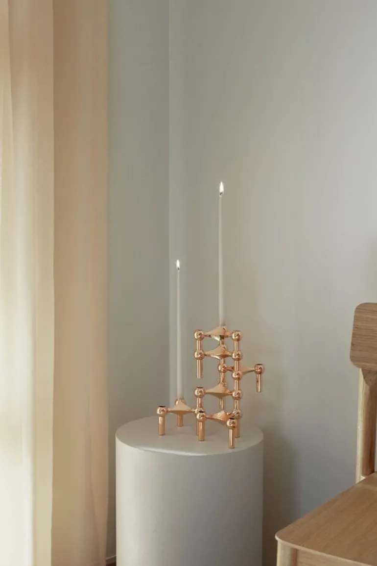 STOFF Copenhagen STOFF Nagel ljusstake, roséguld