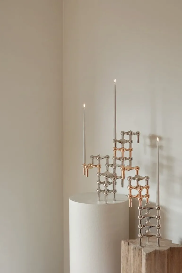 STOFF Copenhagen STOFF Nagel ljusstake, roséguld