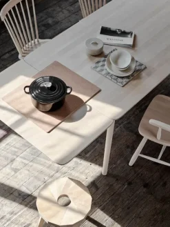 Stolab Prima Vista bord med tilläggsskiva, 50 cm, matt lackerad björk