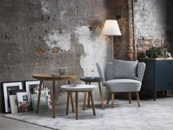 Stolab Tureen bord, 52 cm, ek - vit marmor