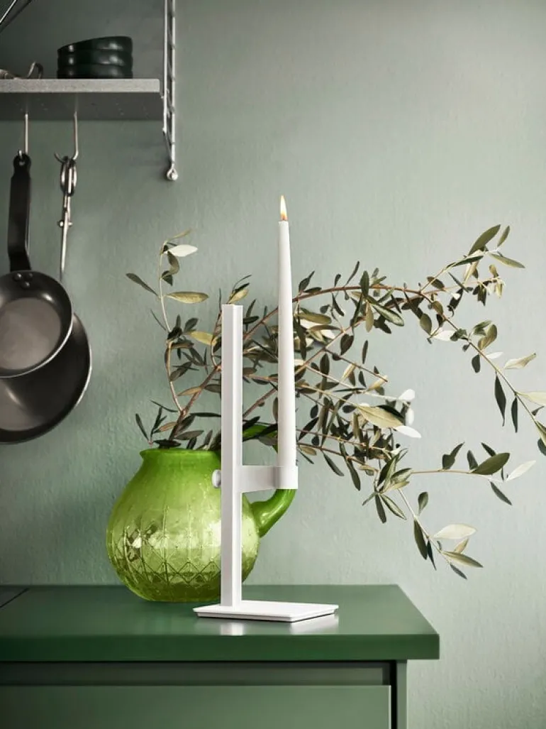 String Furniture Museum ljusstake, vit