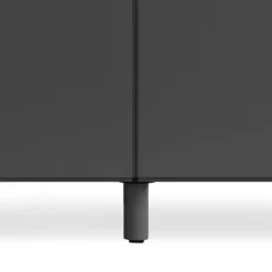 String Furniture Relief byrå med ben, låg, grå