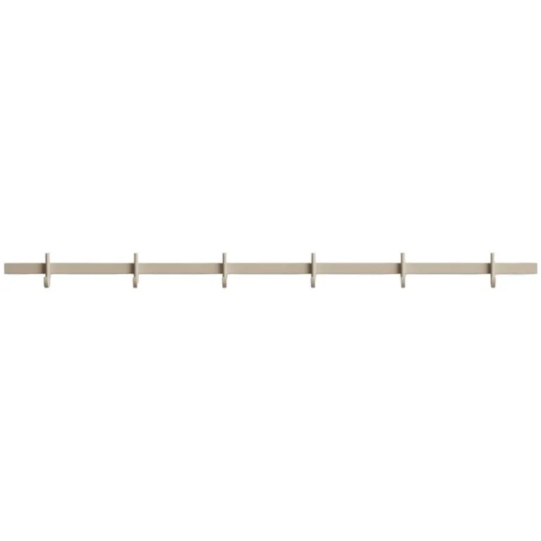 String Furniture Relief klädstång med krokar, medium, 82 cm, beige