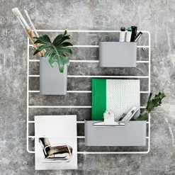 String Furniture String förvaring, 3-pack, grå