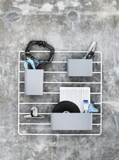 String Furniture String förvaring, 3-pack, grå