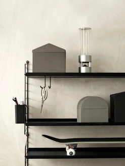 String Furniture String förvaring, 3-pack, svart