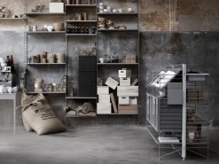 String Furniture String golvpanel 200 x 30 cm, 1-pack, grå