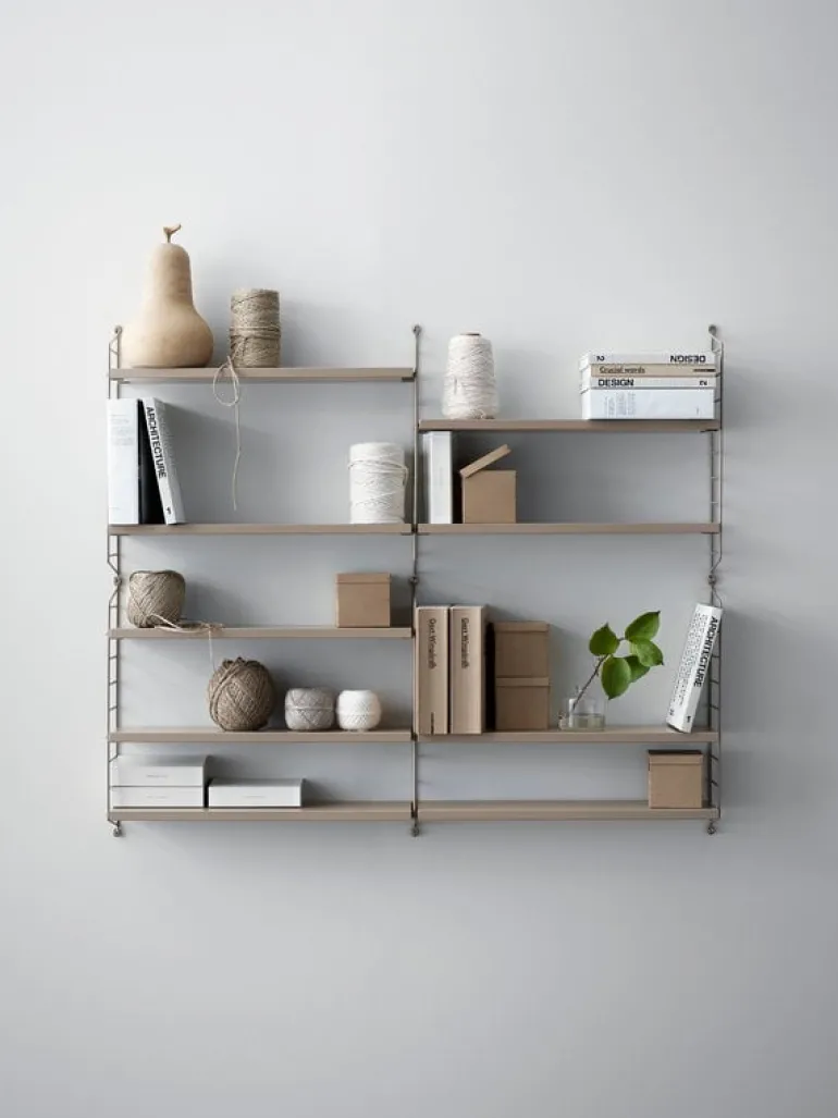 String Furniture String gavel 50 x 20 cm, 2-pack, beige