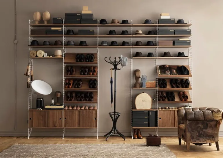 String Furniture String golvgavlar 85 x 30 cm, 2-pack, vit