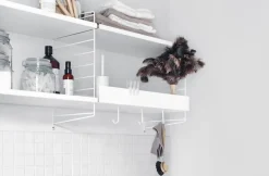 String Furniture String golvgavlar 85 x 30 cm, 2-pack, vit