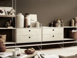 String Furniture String golvgavlar 85 x 30 cm, 2-pack, vit