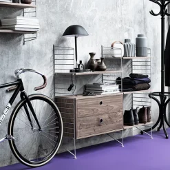 String Furniture String golvgavel 85 x 30 cm, 2-pack, grå