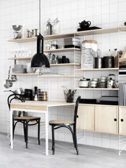 String Furniture String golvgavlar, 200 x 30 cm, 2-pack, vit