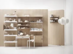 String Furniture String golvgavlar, 200 x 30 cm, 2-pack, vit