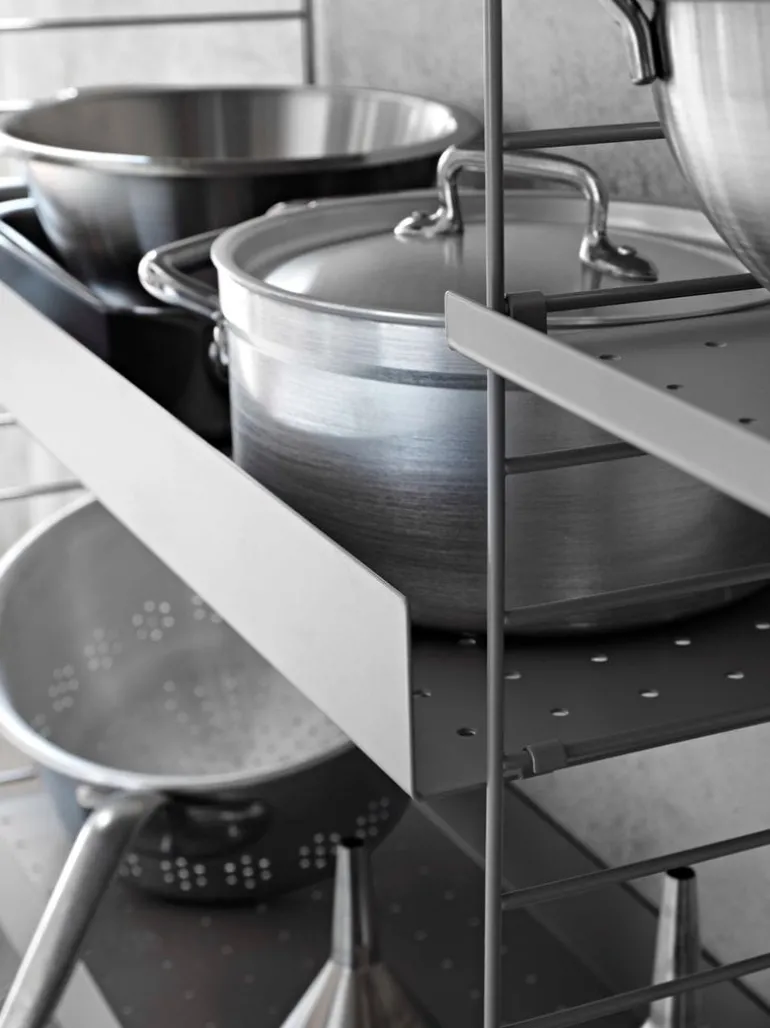 String Furniture String golvgavlar 200 x 30 cm, 2-pack, grå