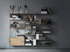 String Furniture String golvgavlar 200 x 30 cm, 2-pack, grå