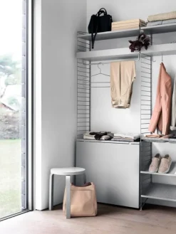 String Furniture String golvgavlar 200 x 30 cm, 2-pack, grå