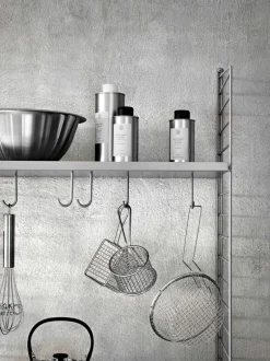 String Furniture String golvgavlar 200 x 30 cm, 2-pack, grå