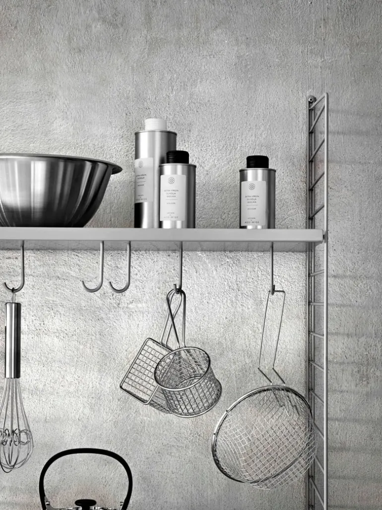 String Furniture String golvgavlar 200 x 30 cm, 2-pack, grå