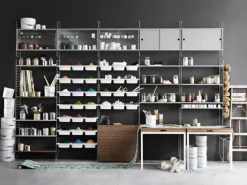 String Furniture String golvgavel, 200 x 30 cm, 1-pack, vit