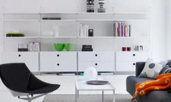 String Furniture String golvgavel, 200 x 30 cm, 1-pack, vit