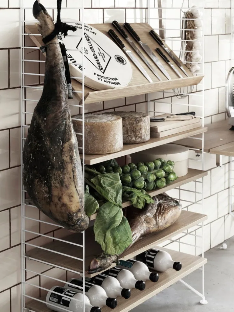 String Furniture String golvgavel, 200 x 30 cm, 1-pack, vit