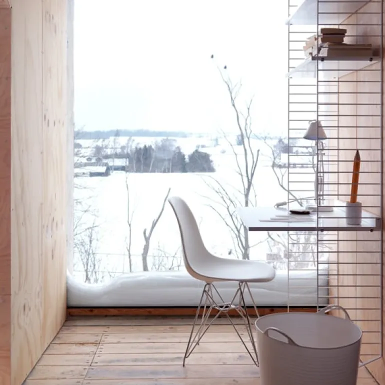 String Furniture String golvgavel, 200 x 30 cm, 1-pack, vit