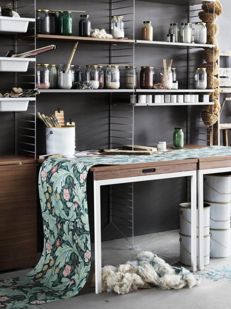 String Furniture String golvgavel, 200 x 30 cm, 1-pack, vit