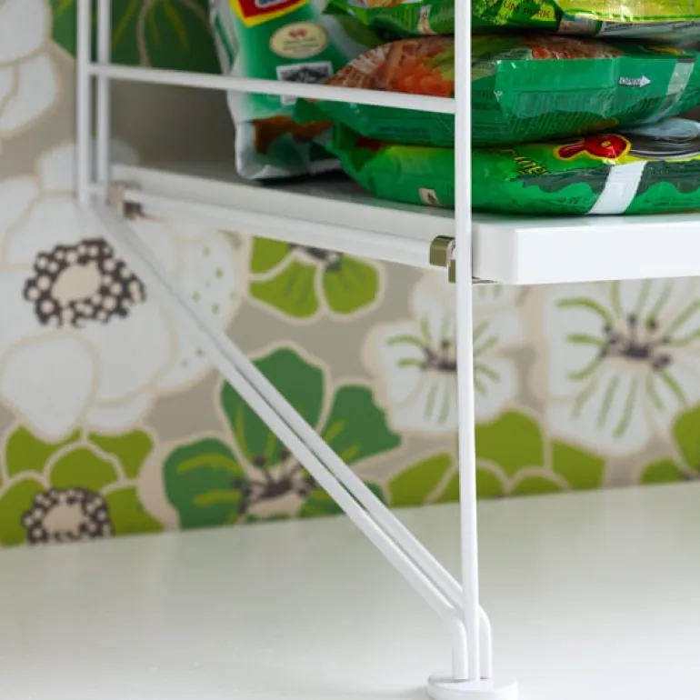 String Furniture String golvgavel, 200 x 30 cm, 1-pack, vit