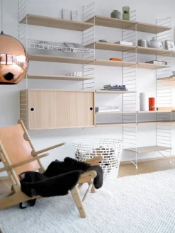 String Furniture String golvgavel, 200 x 30 cm, 1-pack, vit