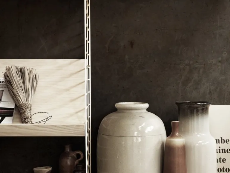 String Furniture String golvgavel, 200 x 30 cm, 1-pack, vit